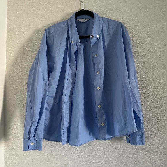 Old Navy Tops - Old Navy Sky Blue The Boyfriend Shirt